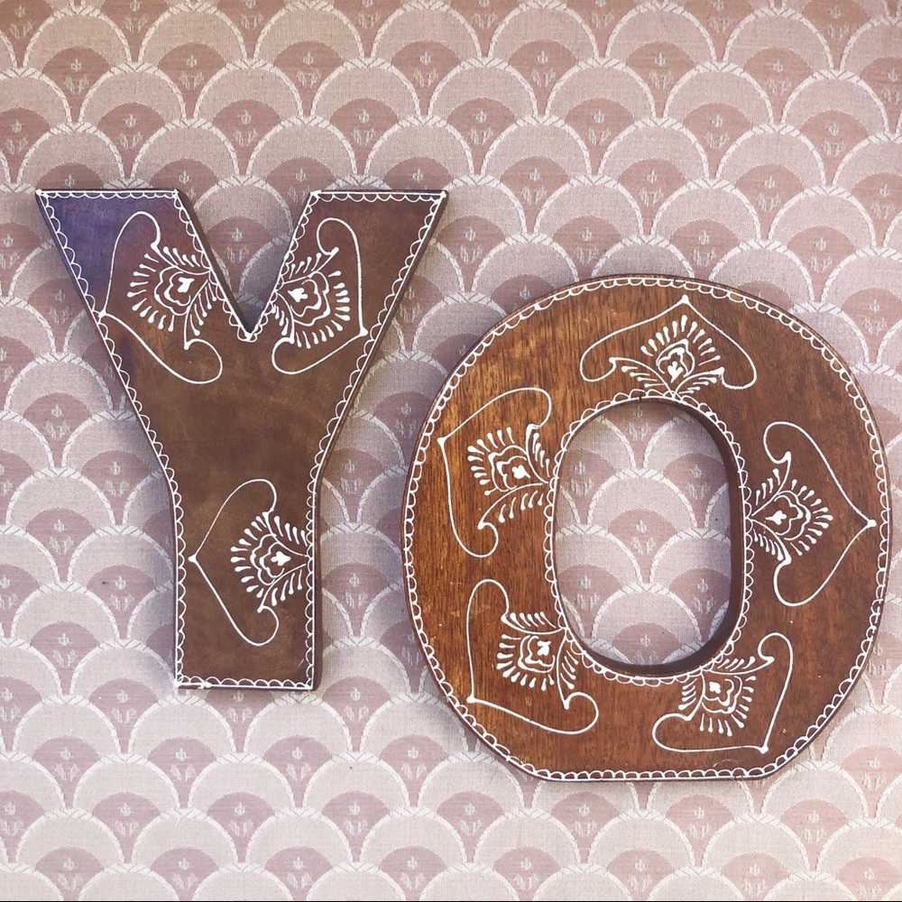 UO Wooden Henna Letters